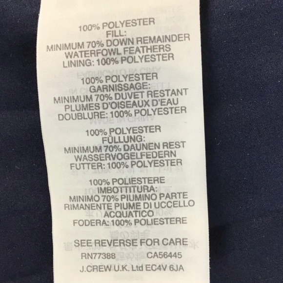 J.Crew Excursion Buffalo Plaid Quilted Down Feather Puffer Vest Small - Picture 10 of 10